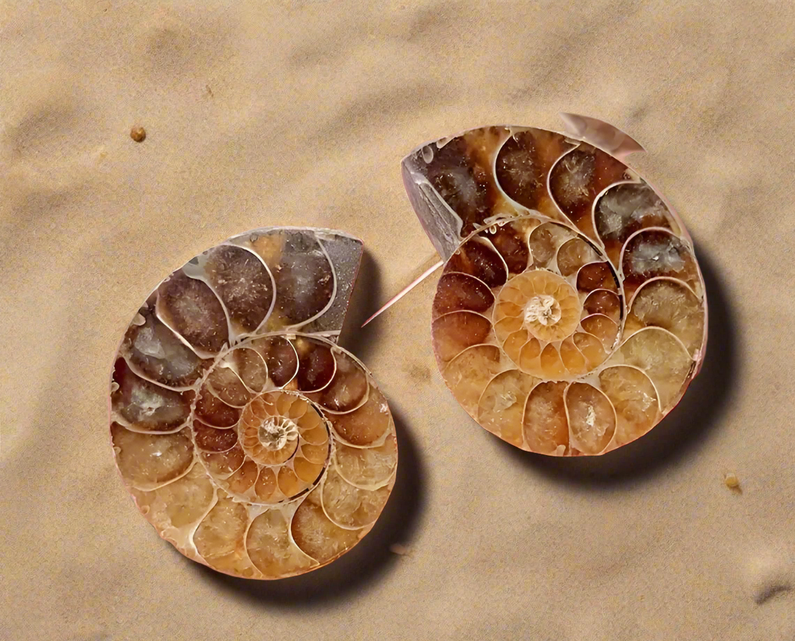 Opalisierter Ammonit