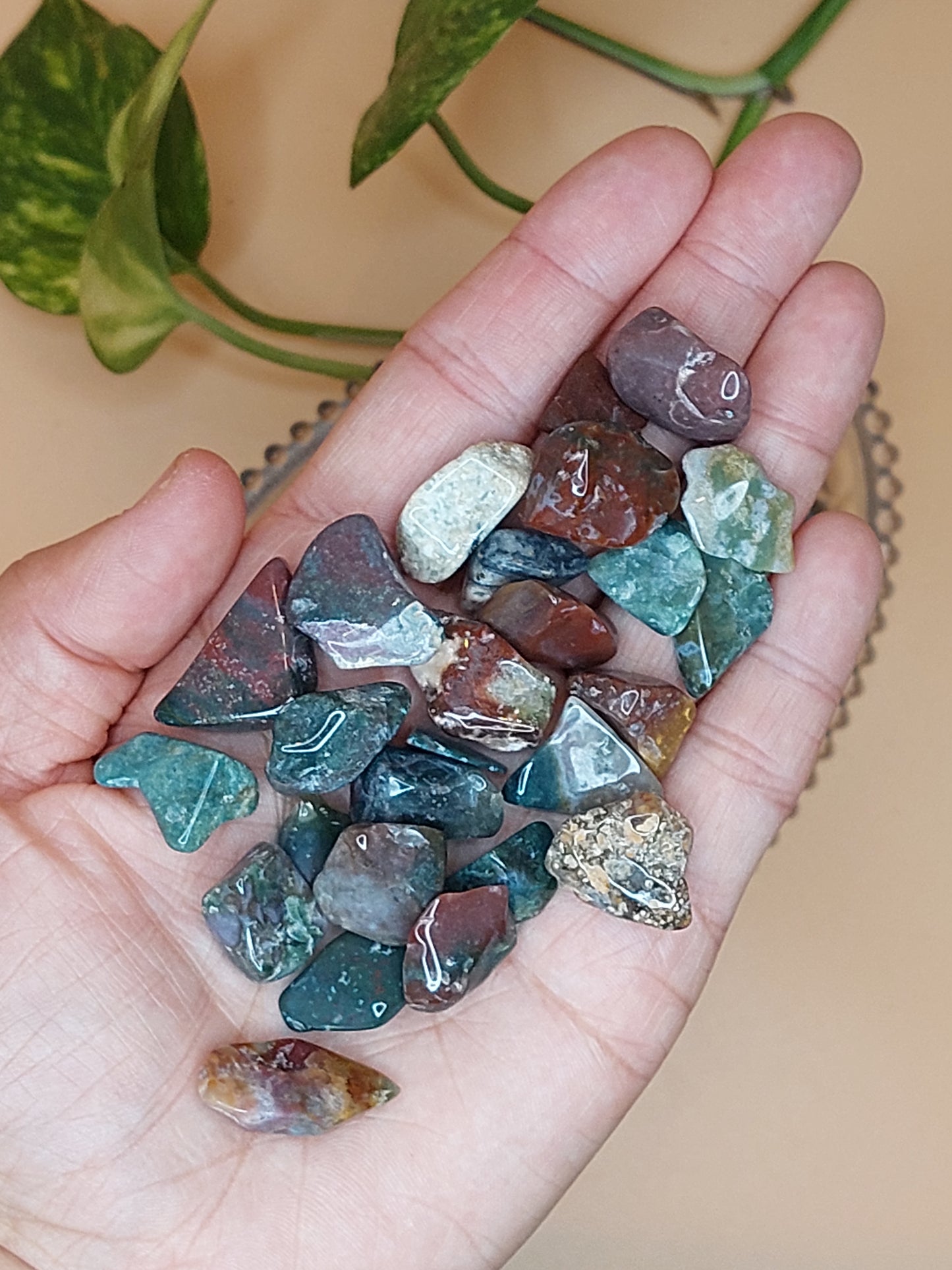 Amazonit, Amethyst, Ozean Jaspis| Kristall Chips M