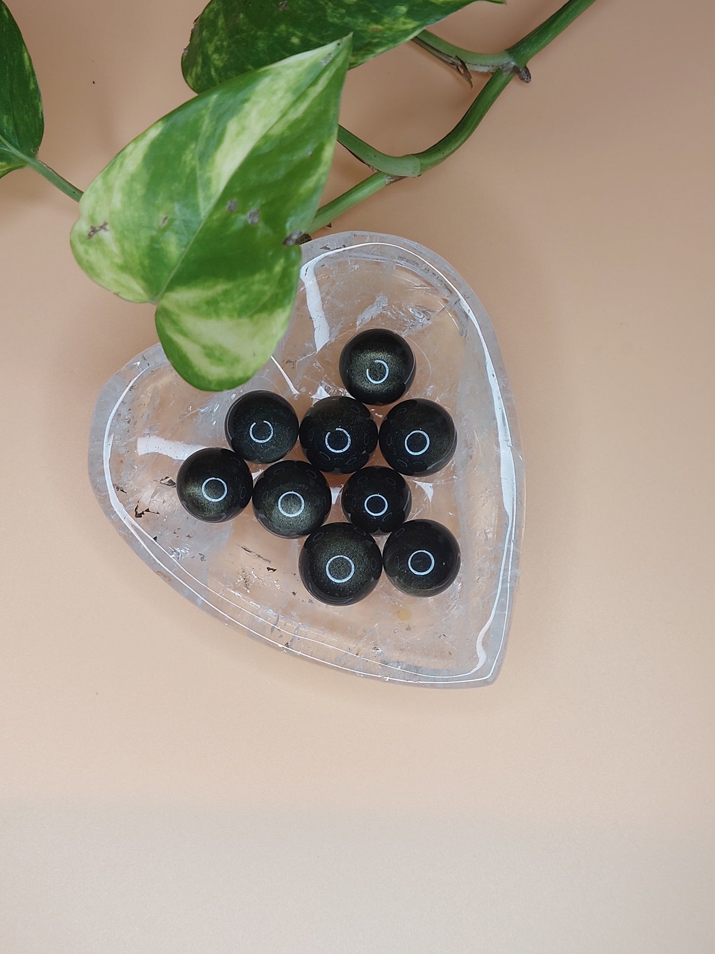 Obsidian, Sardonyx, Flourit | Kugel Mini