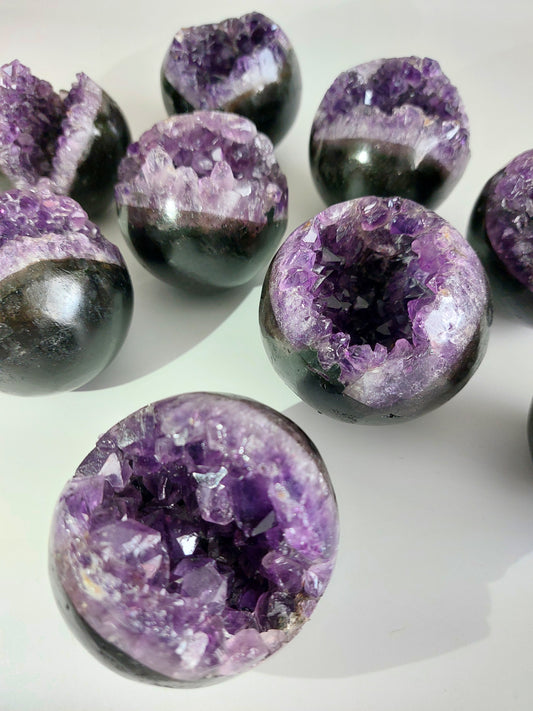 Amethyst druzy Kugel