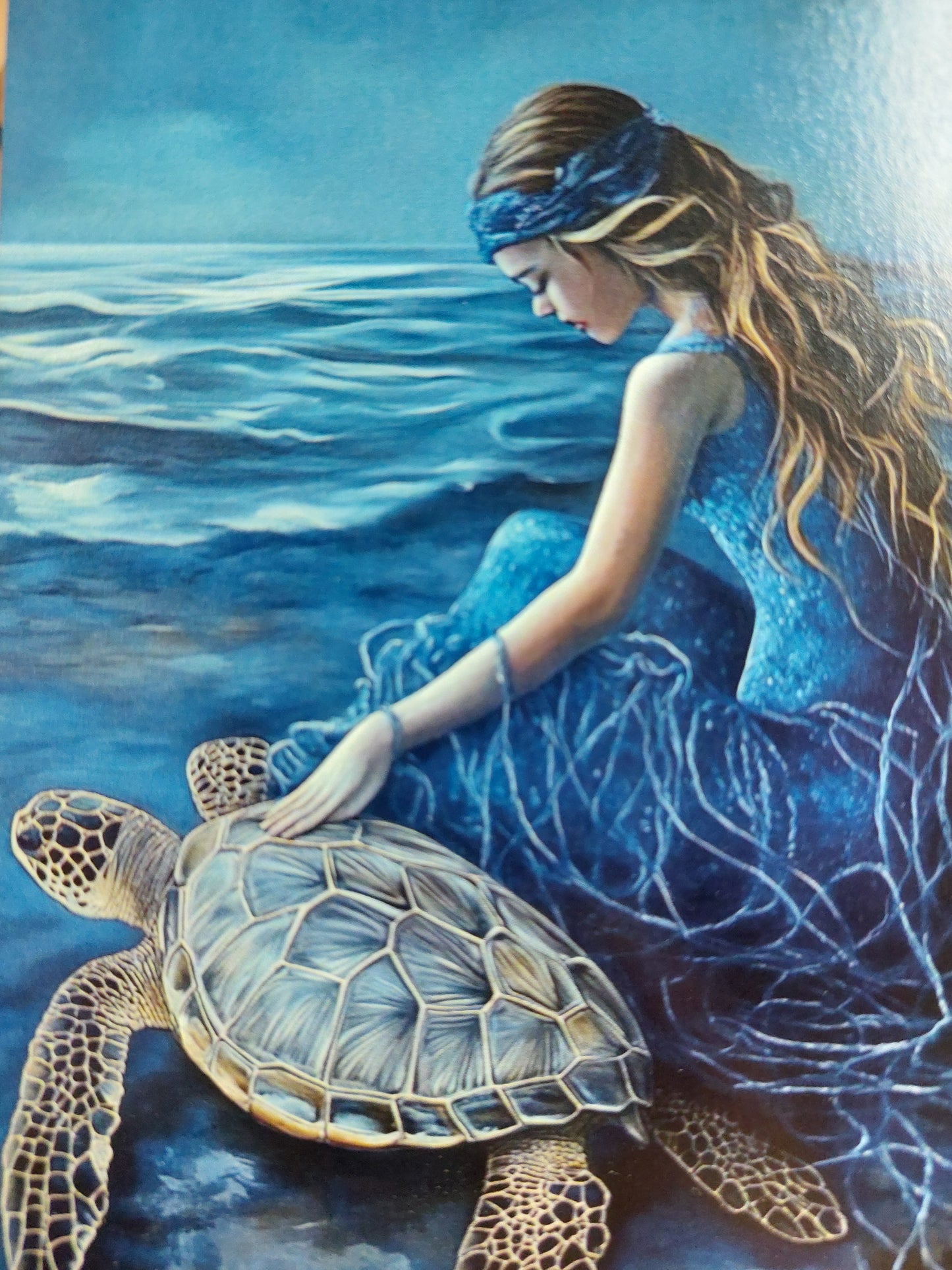 Lady ocean Postkarte
