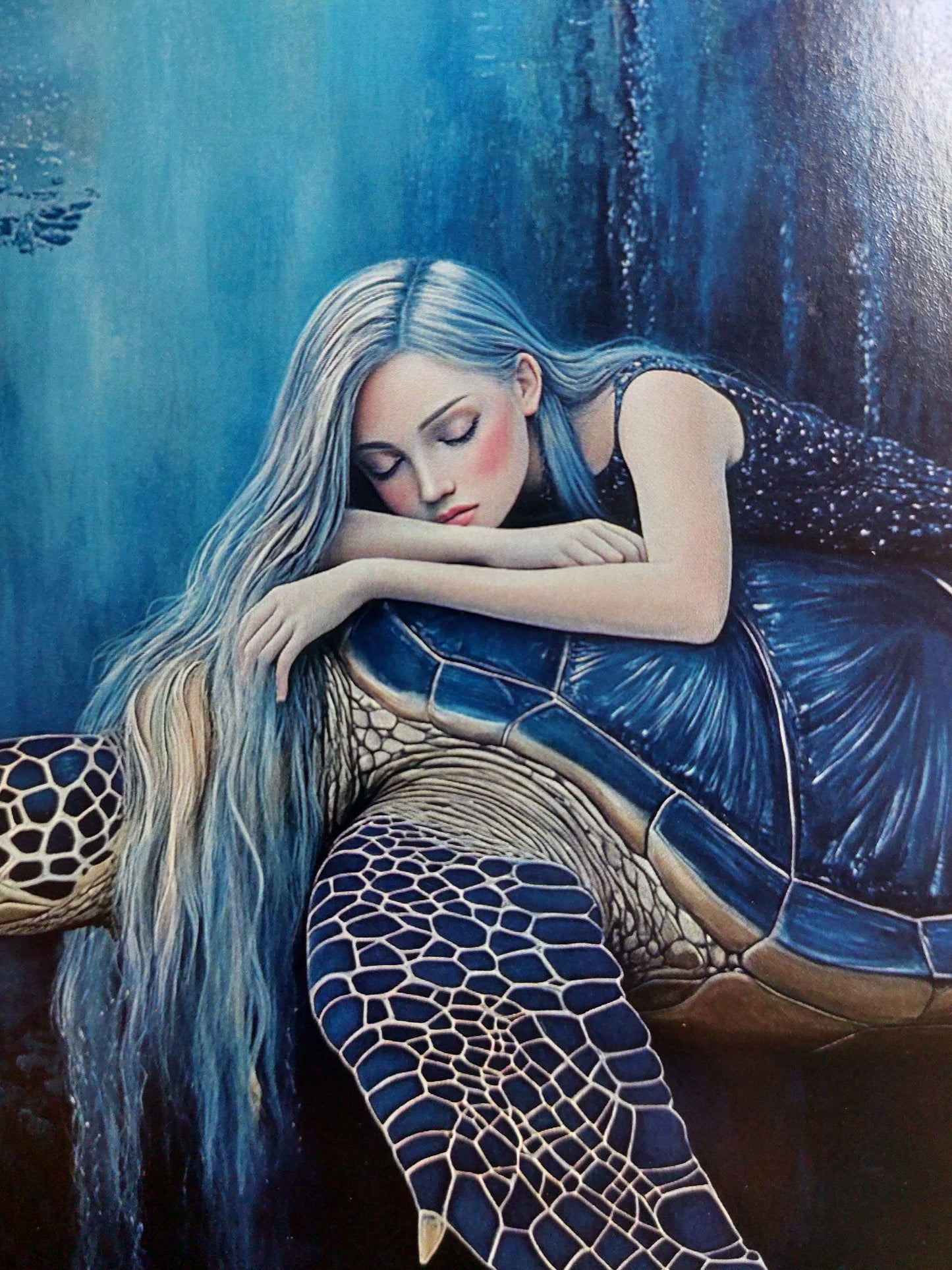 Lady ocean Postkarte