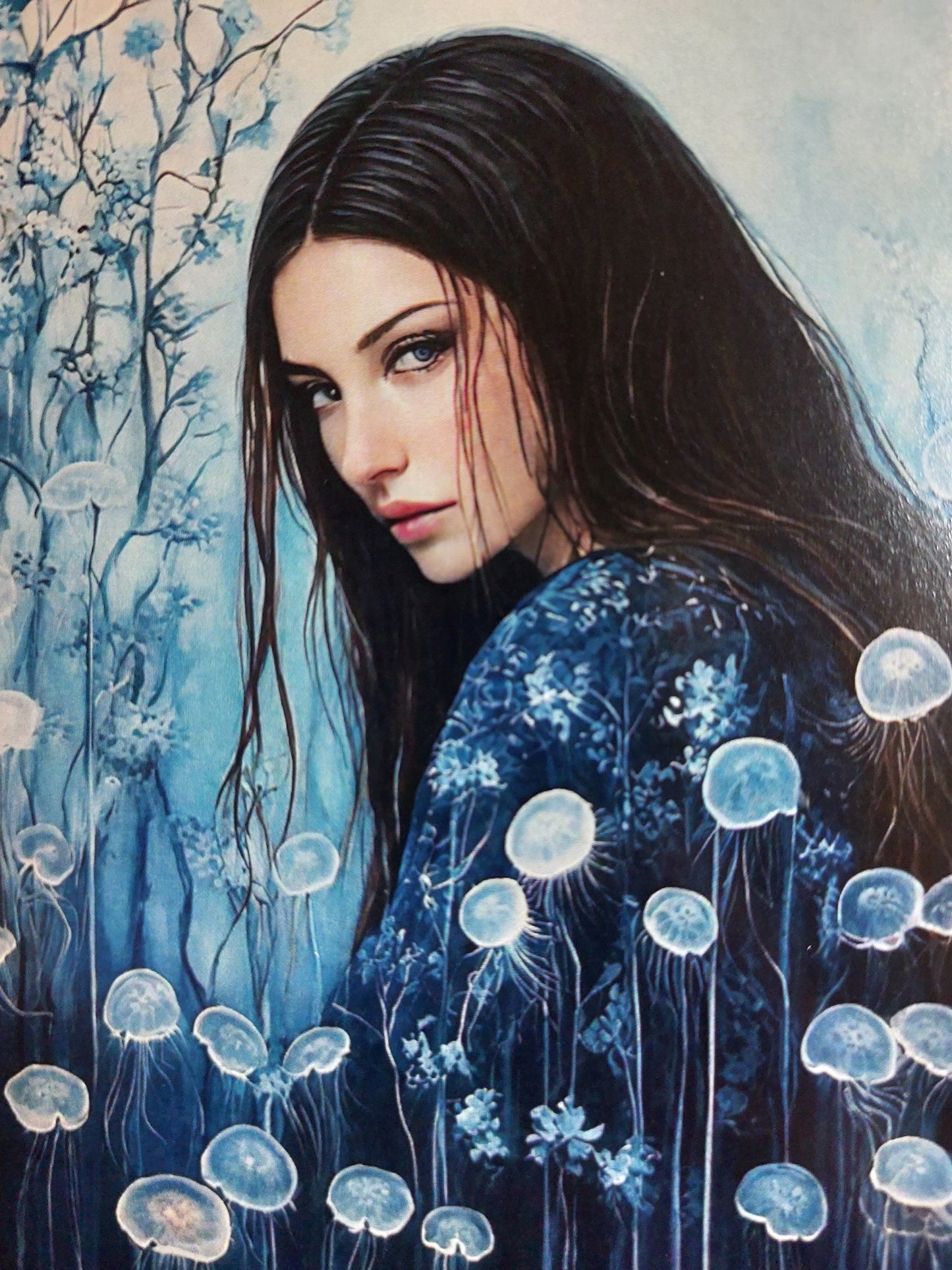 Lady ocean Postkarte