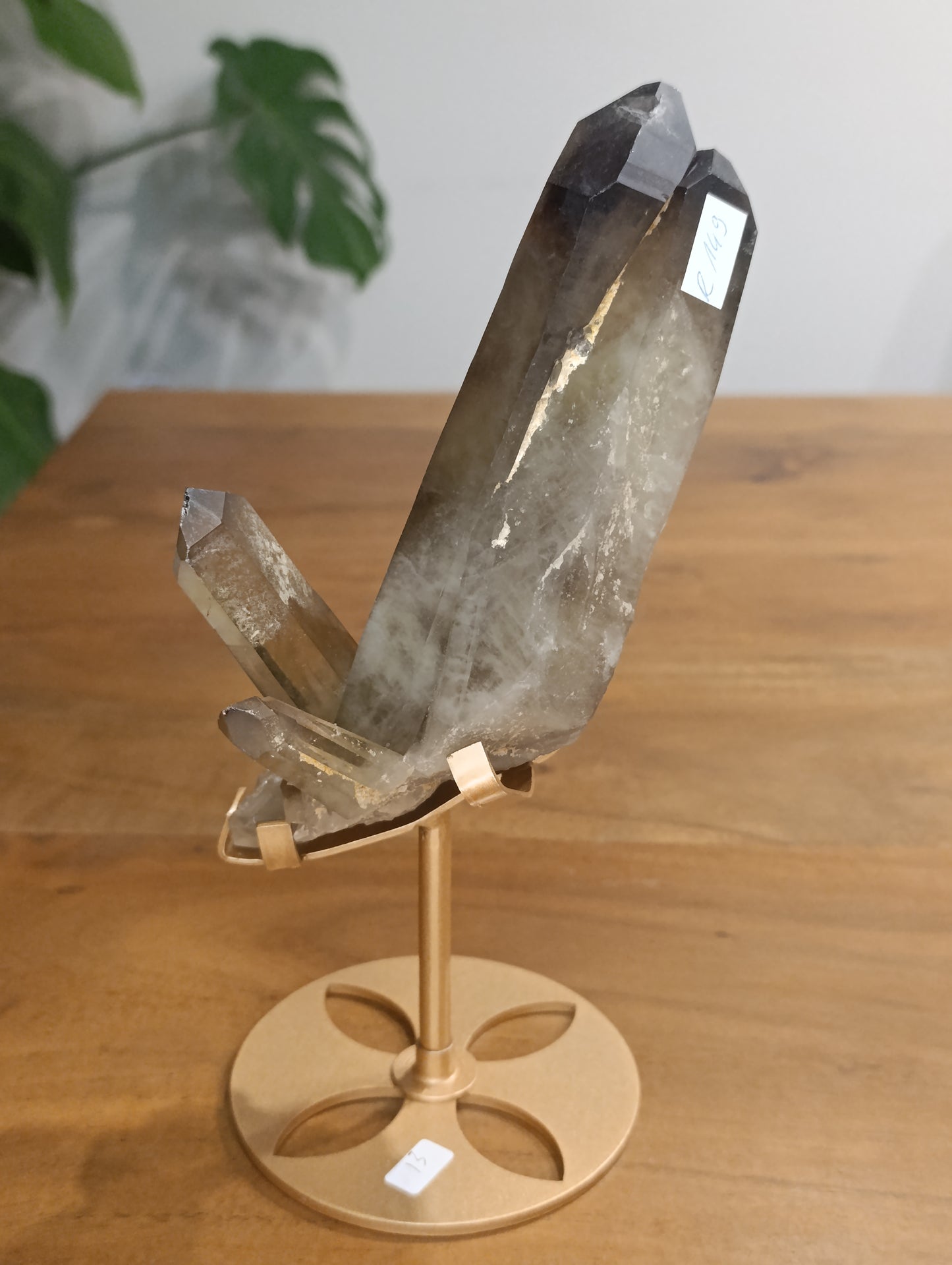 Rauchquarz Spitze auf Ständer R149