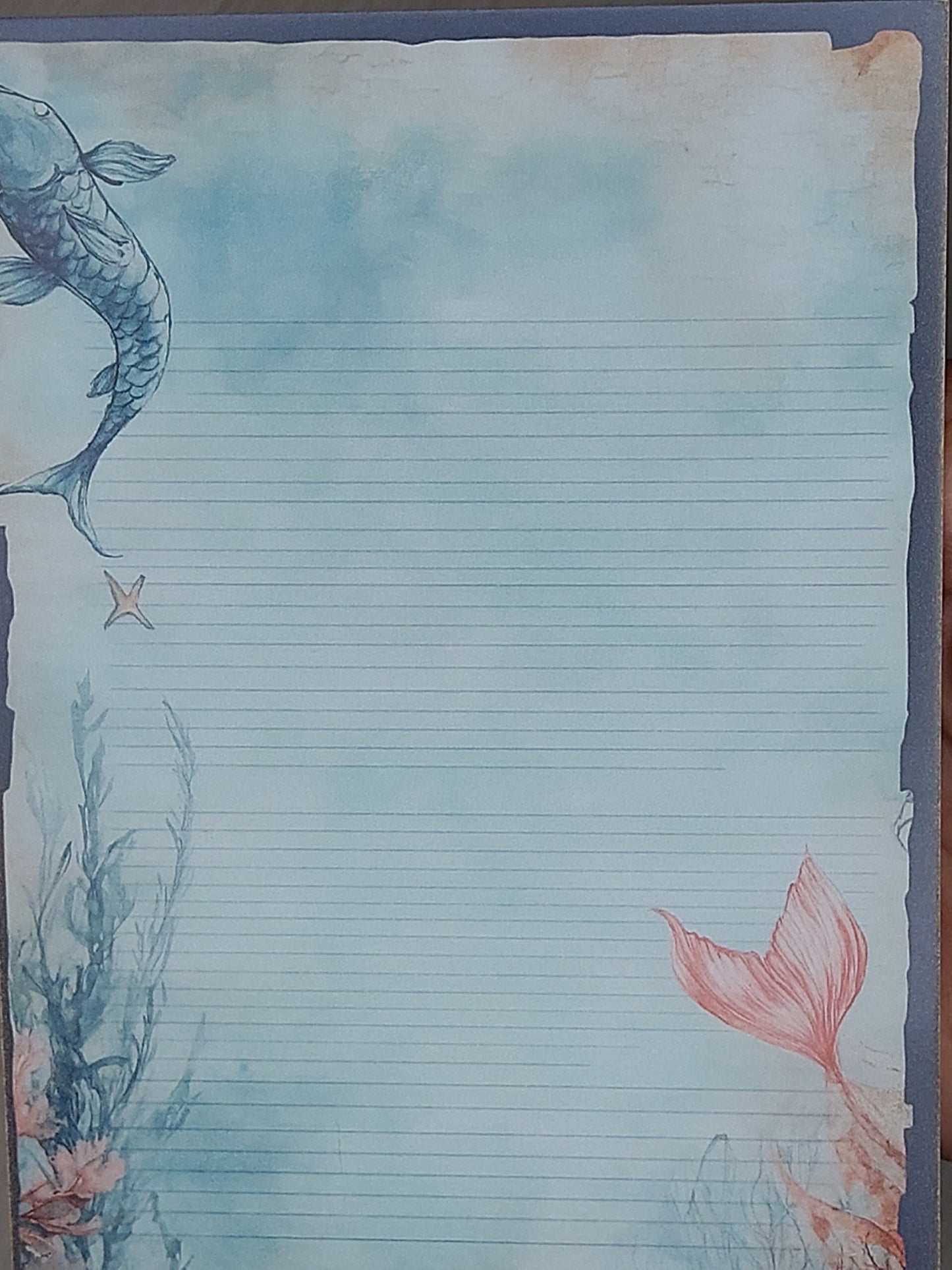 Vintage Ozean Postkarte