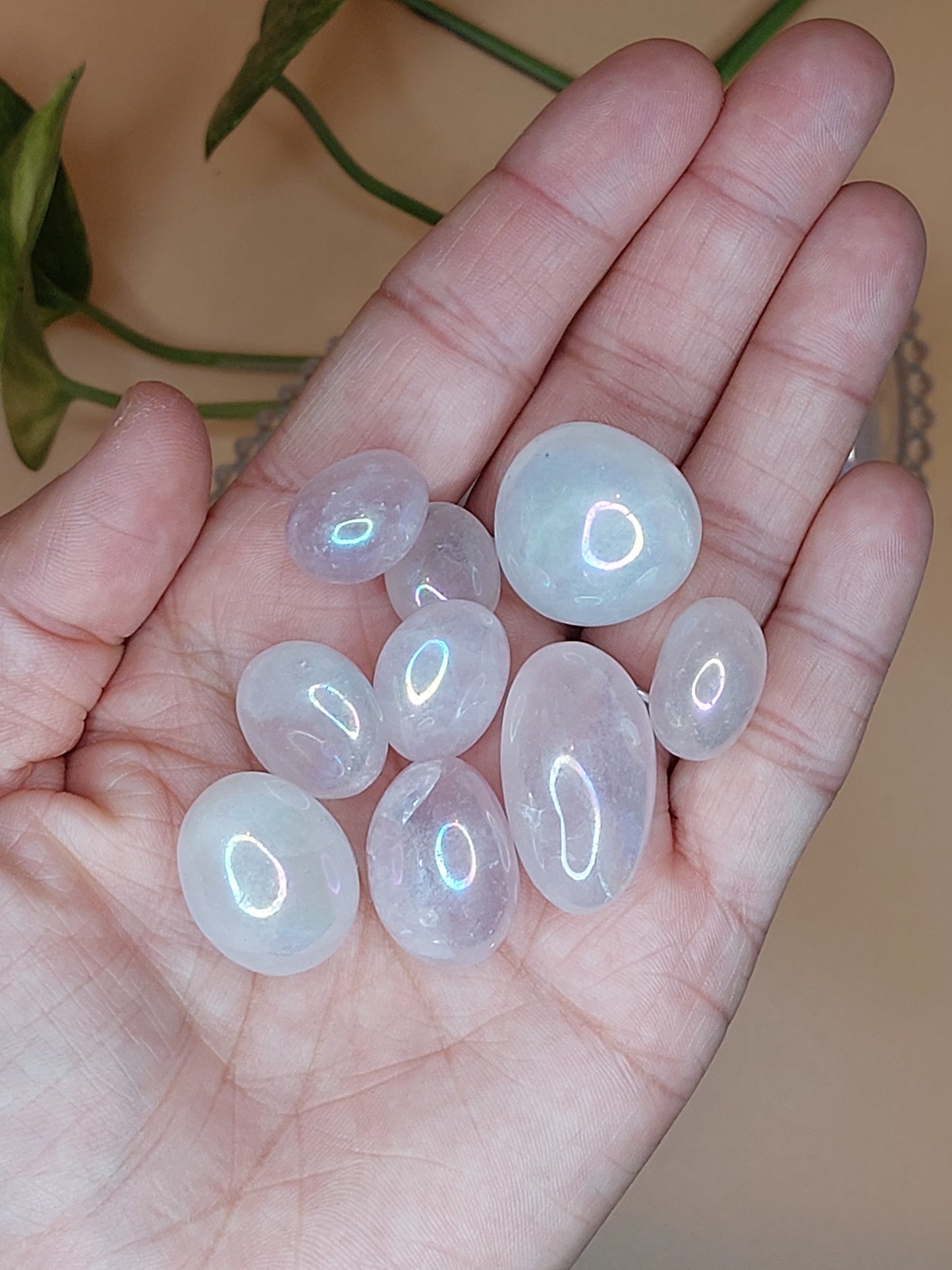 Angel Aura, Regenbogen Obsidian | Trommelstein