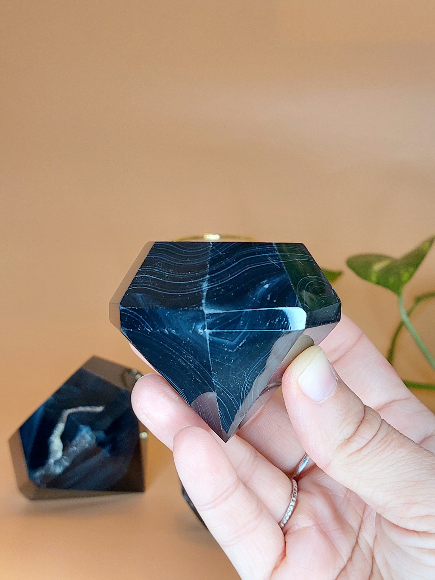 Sardonyx schwarz Diamant