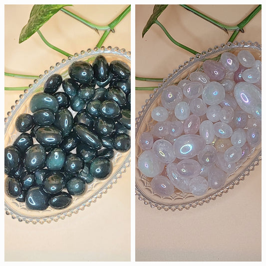 Angel Aura, Regenbogen Obsidian | Trommelstein