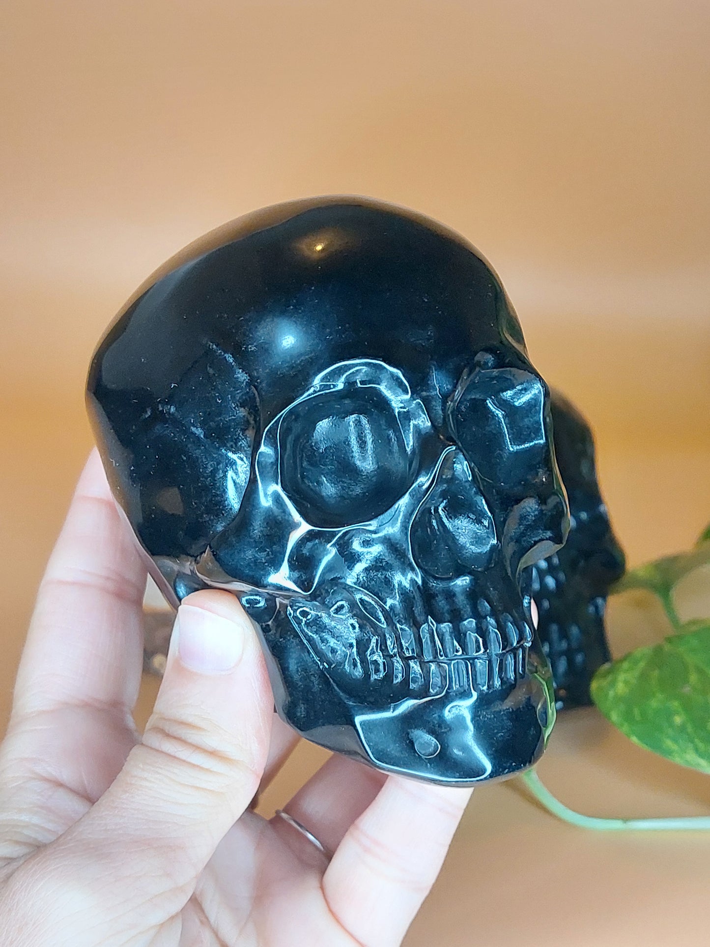 Obsidian Schädel XXL