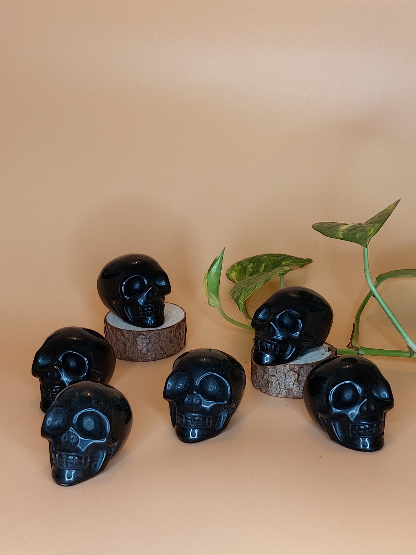 Obsidian Schädel