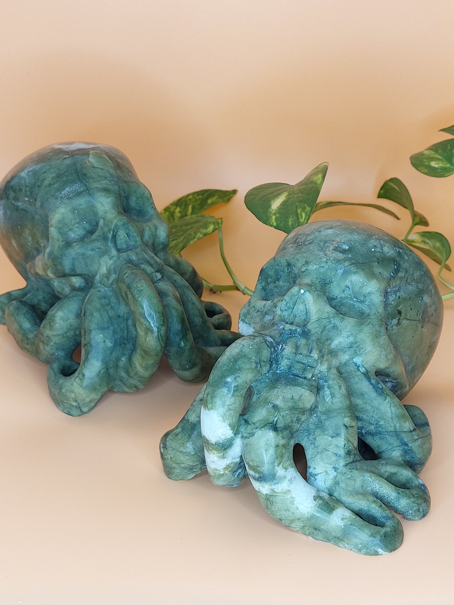 Jade Kraken Schädel XL