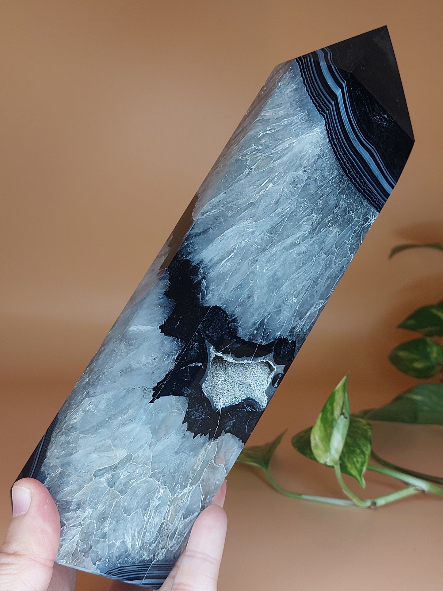 Sardonyx schwarz Türme XXL