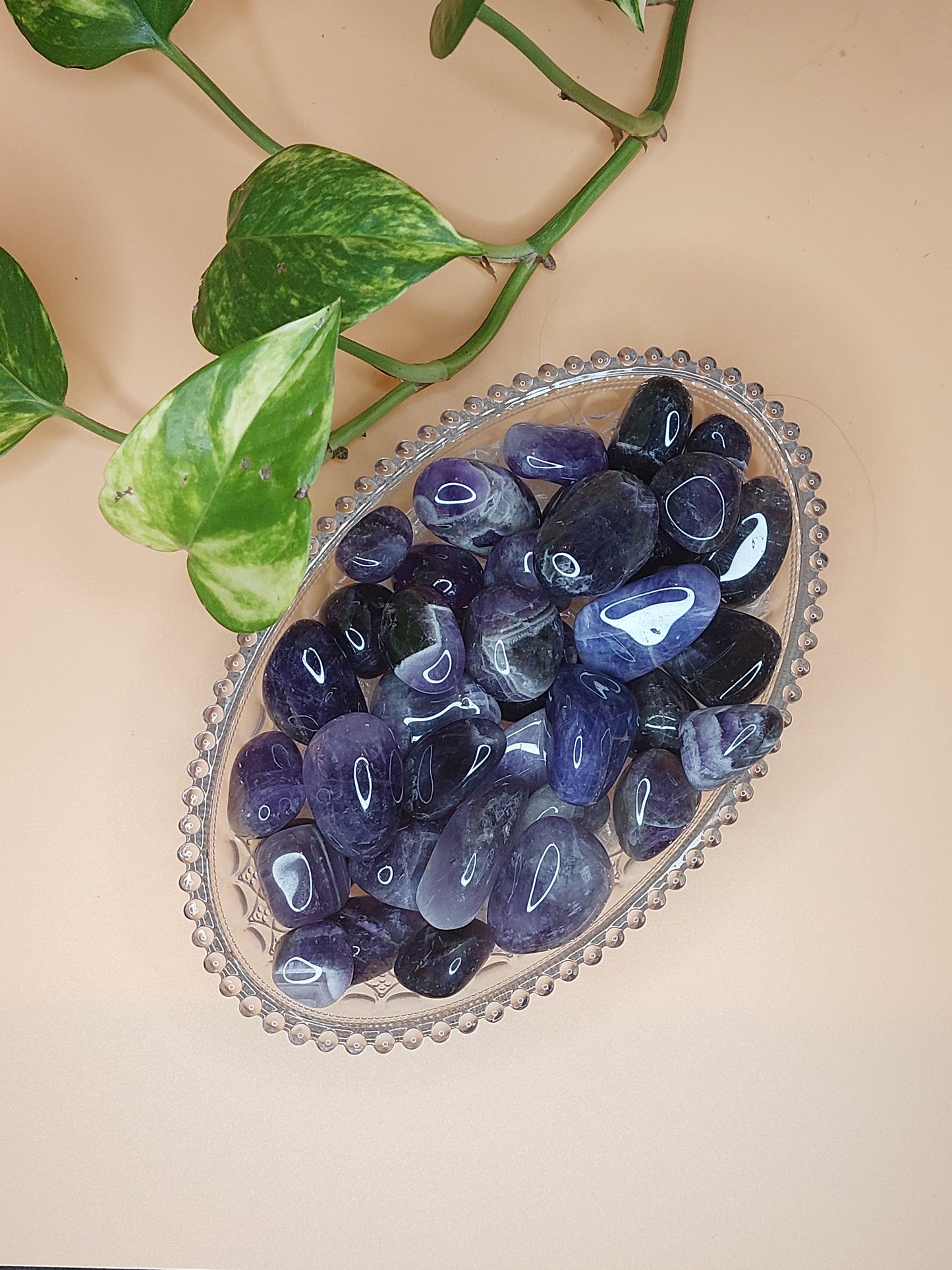 Aventurin, Amethyst, Quarz, Ozean Jaspis| Trommelstein