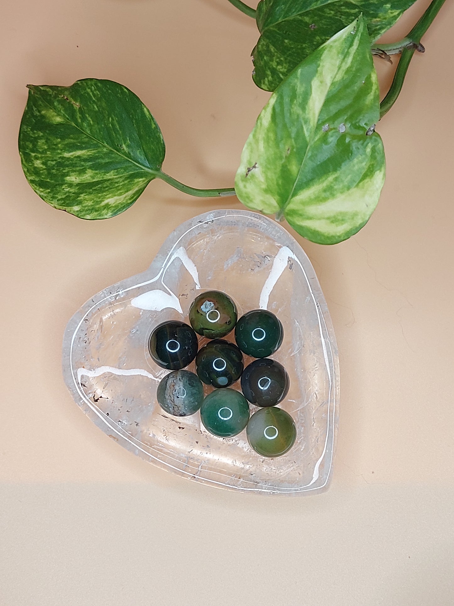 Achat, Bergkristall | Kugel Mini