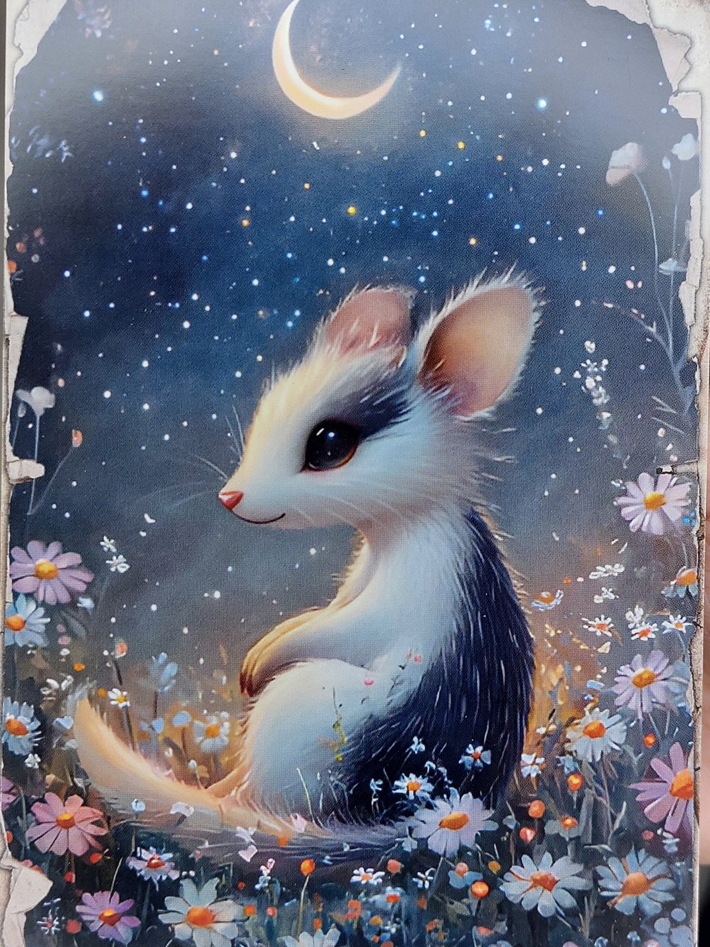 Zauber Wald Tiere Postkarte