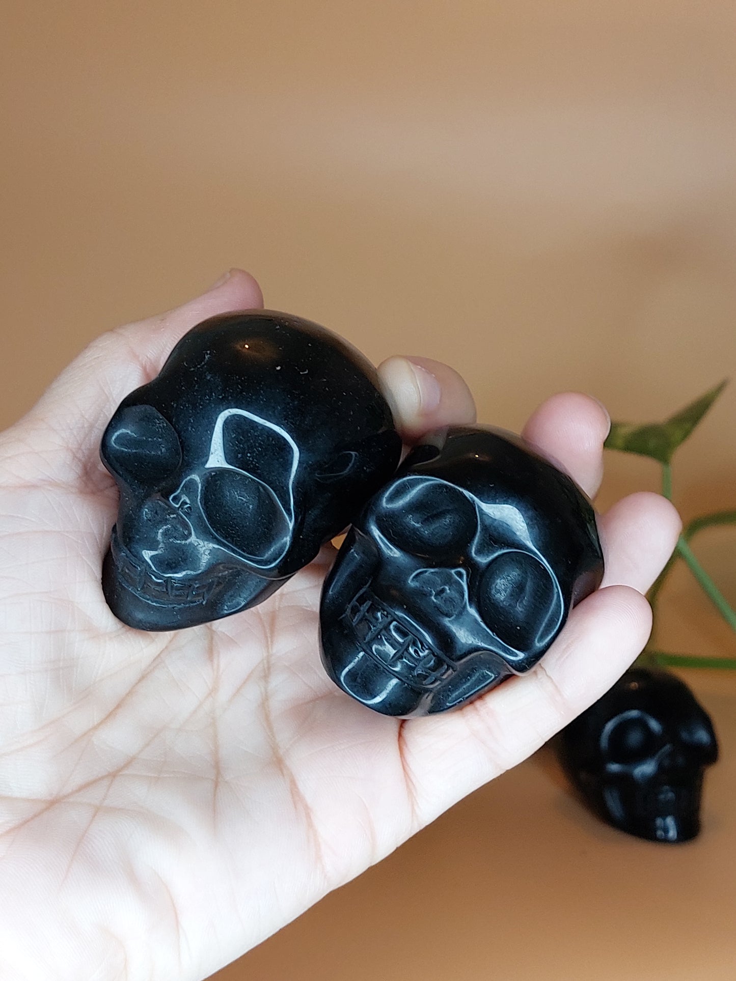Obsidian Schädel