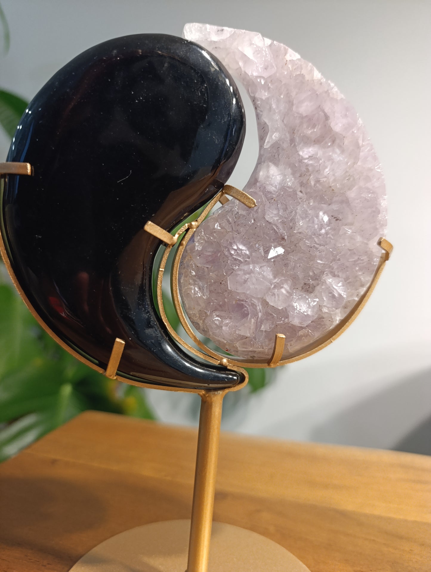 Yin Yang Obsidian & Amethyst YY93