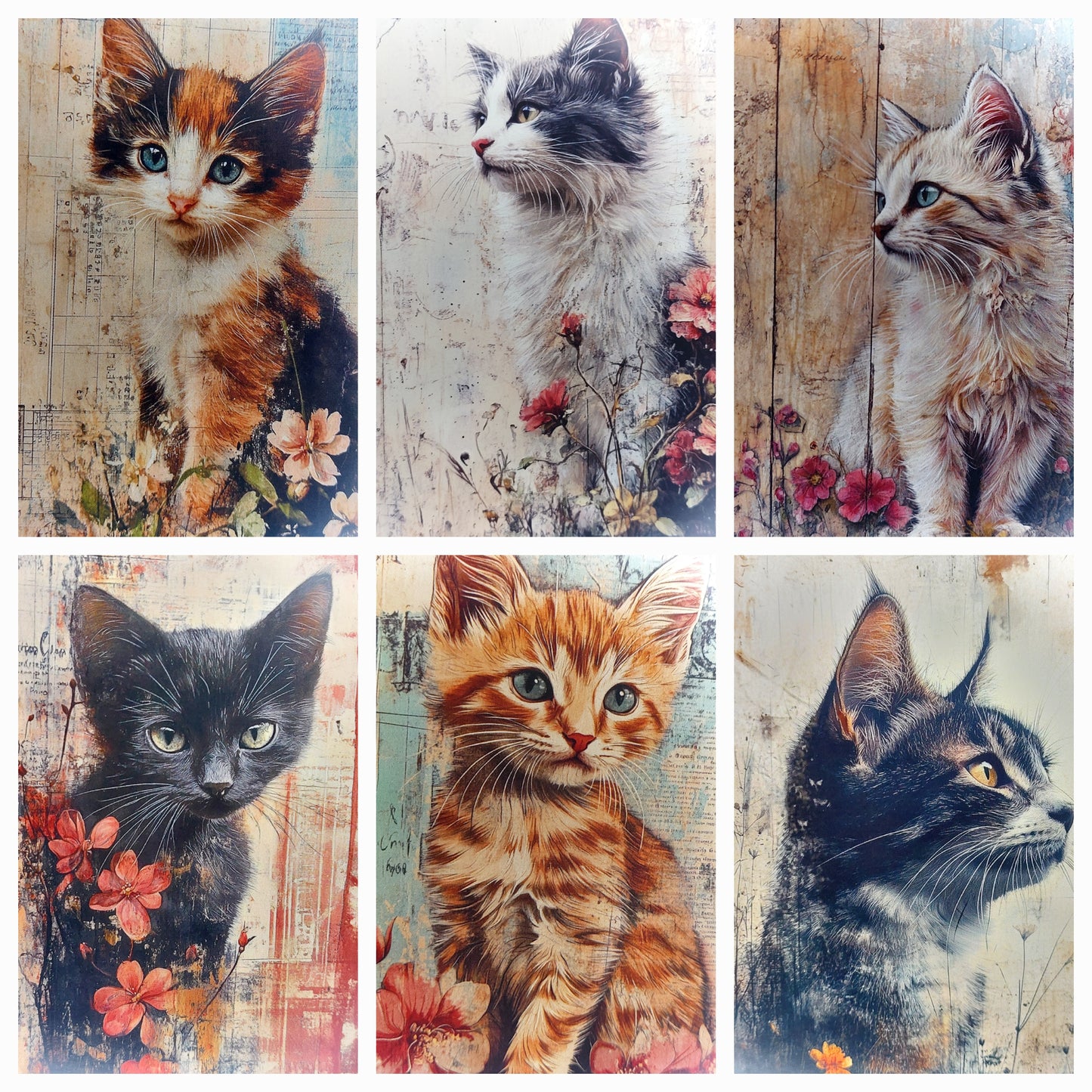 Katzen Postkarte