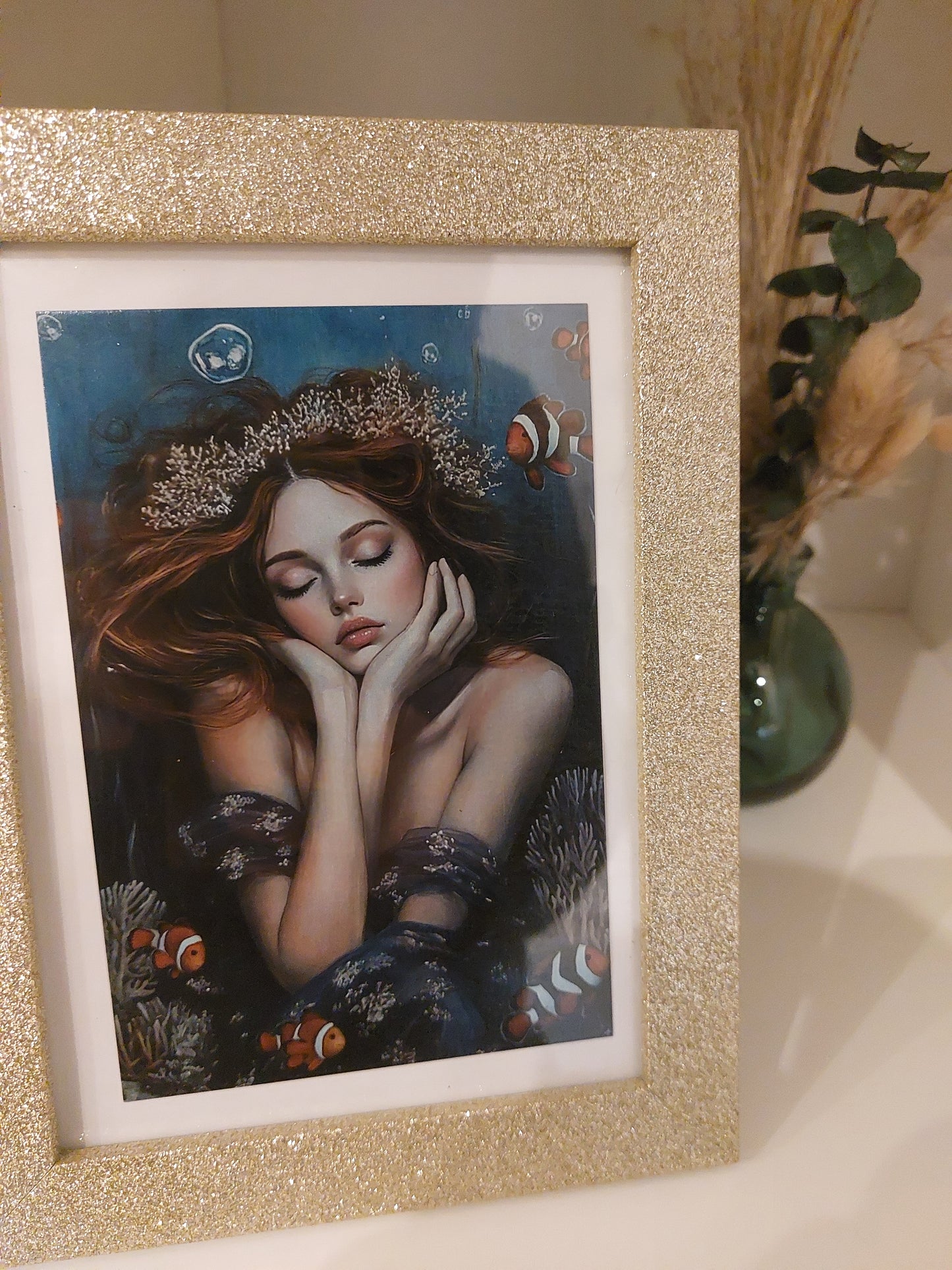 Lady ocean Postkarte