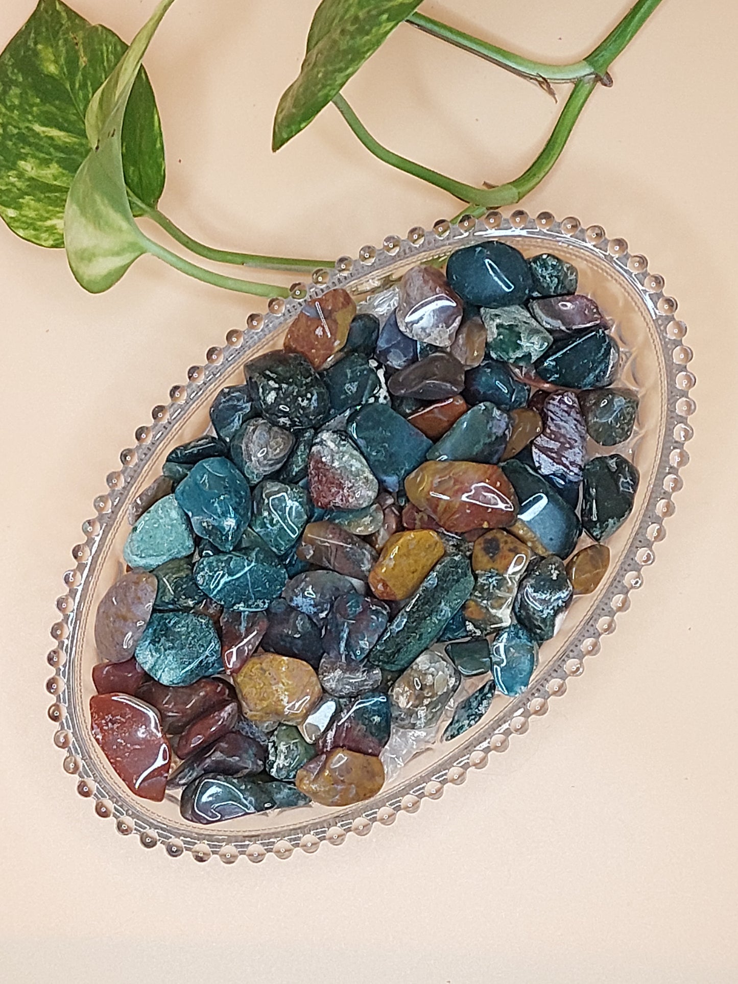 Amazonit, Amethyst, Ozean Jaspis| Kristall Chips M
