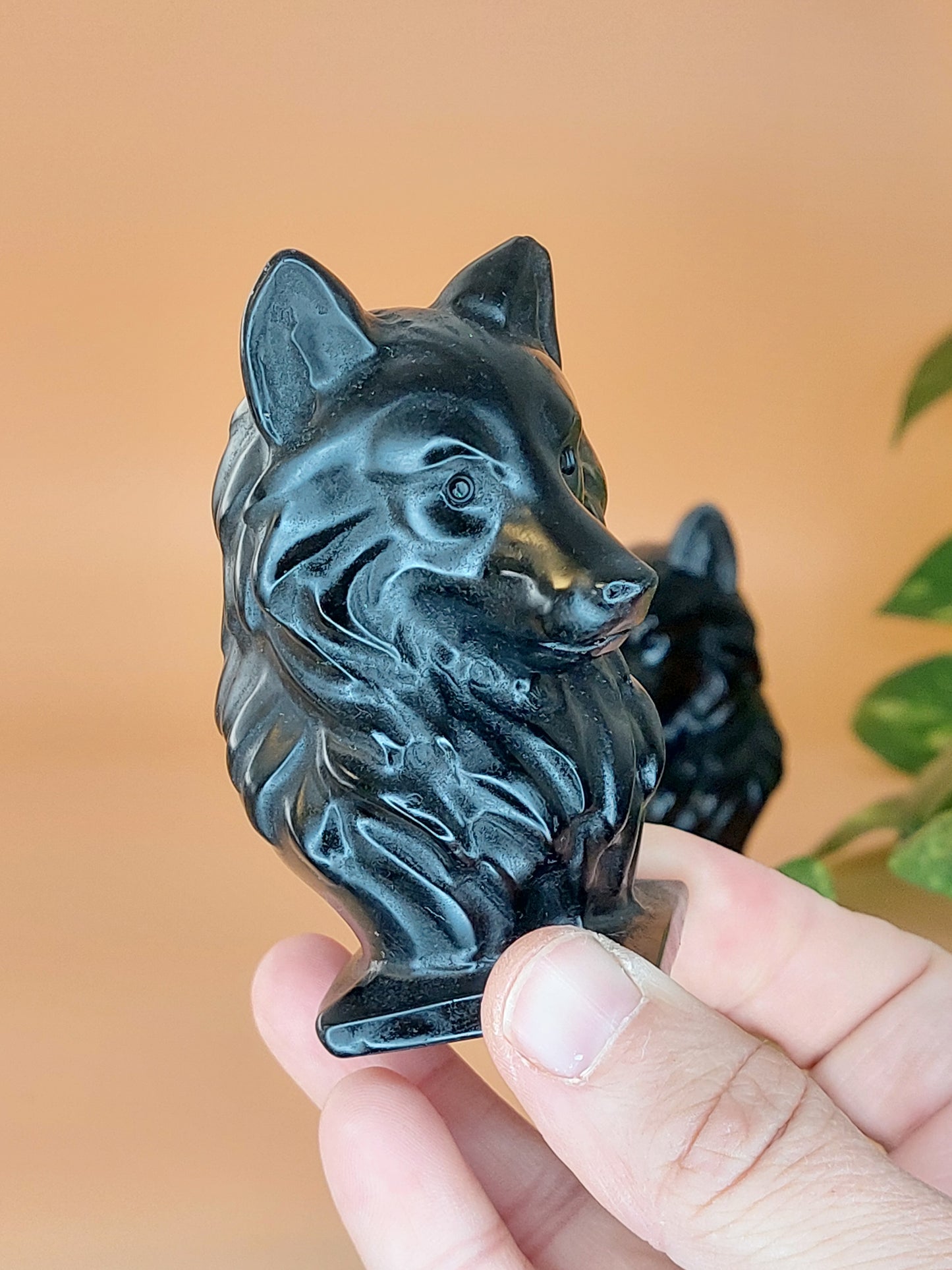 Obsidian Wolf Kopf