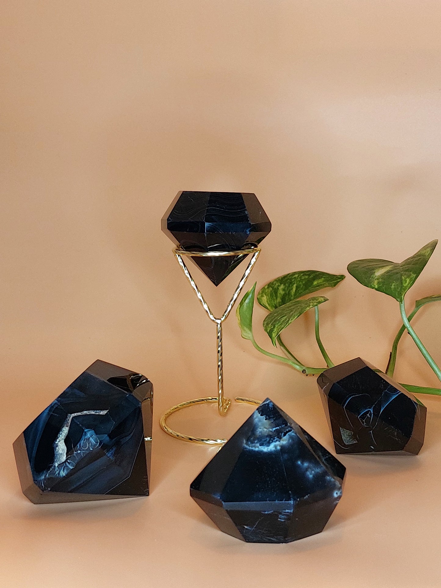 Sardonyx schwarz Diamant