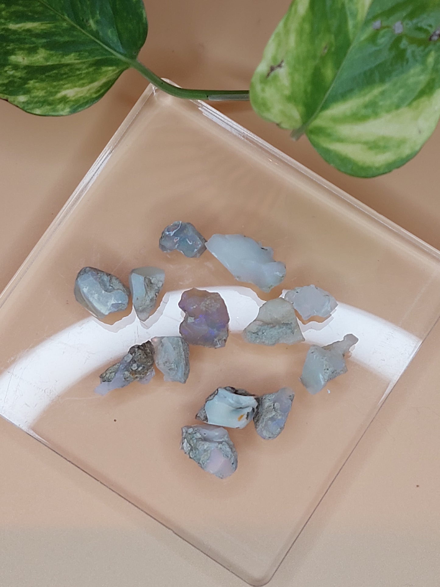 Pyrit, Opal Rohstück mini