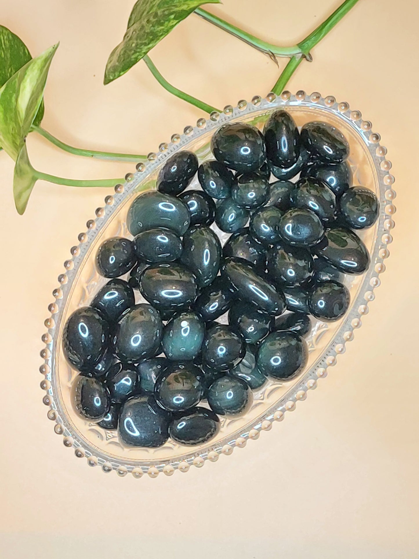 Angel Aura, Regenbogen Obsidian | Trommelstein