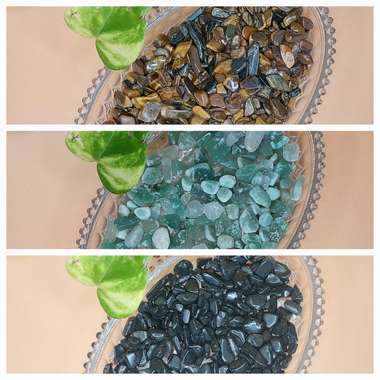 Tigerauge, Obsidian, Aventurin| Kristall Chips S