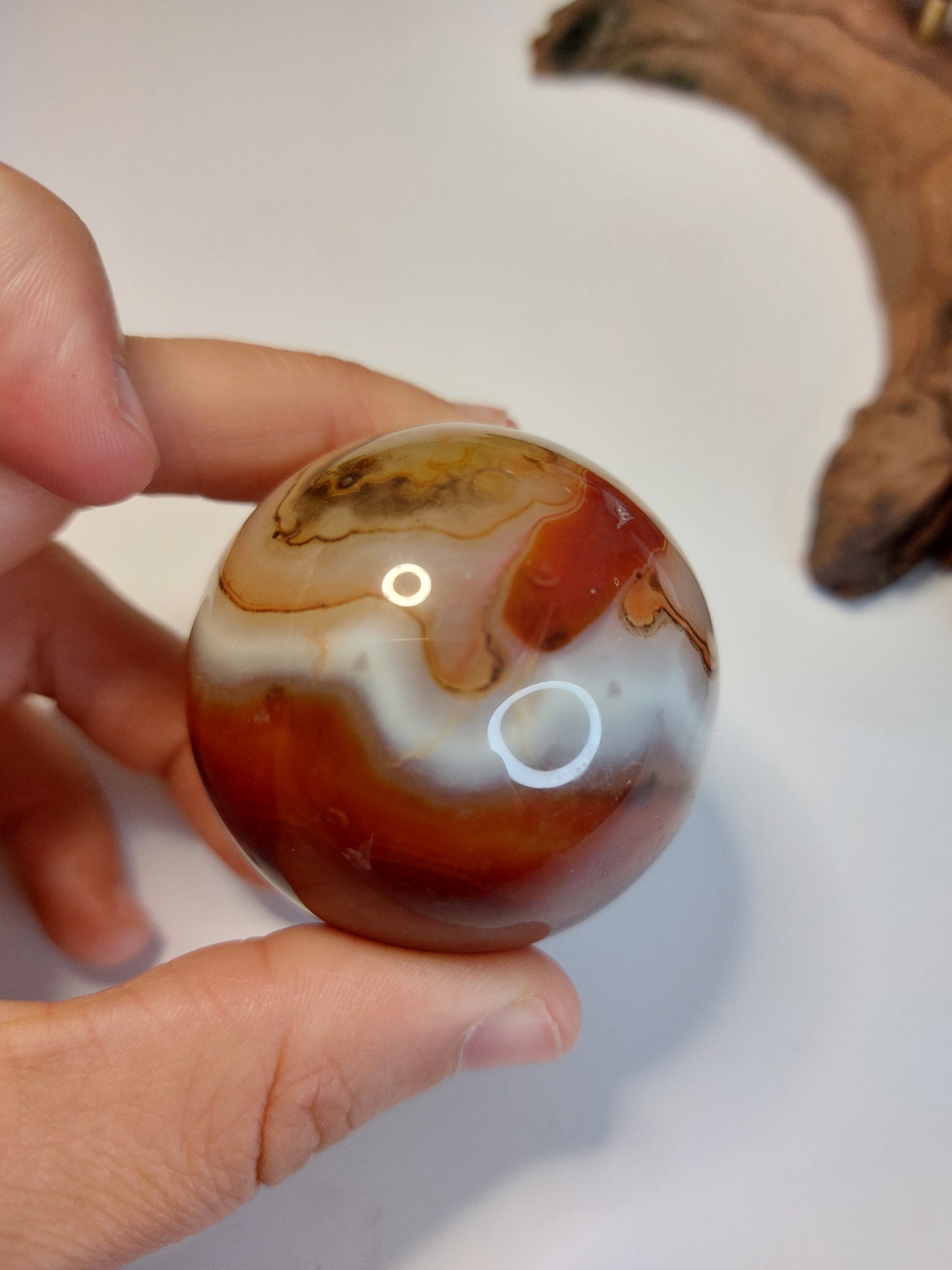 Sardonyx rot Kugel