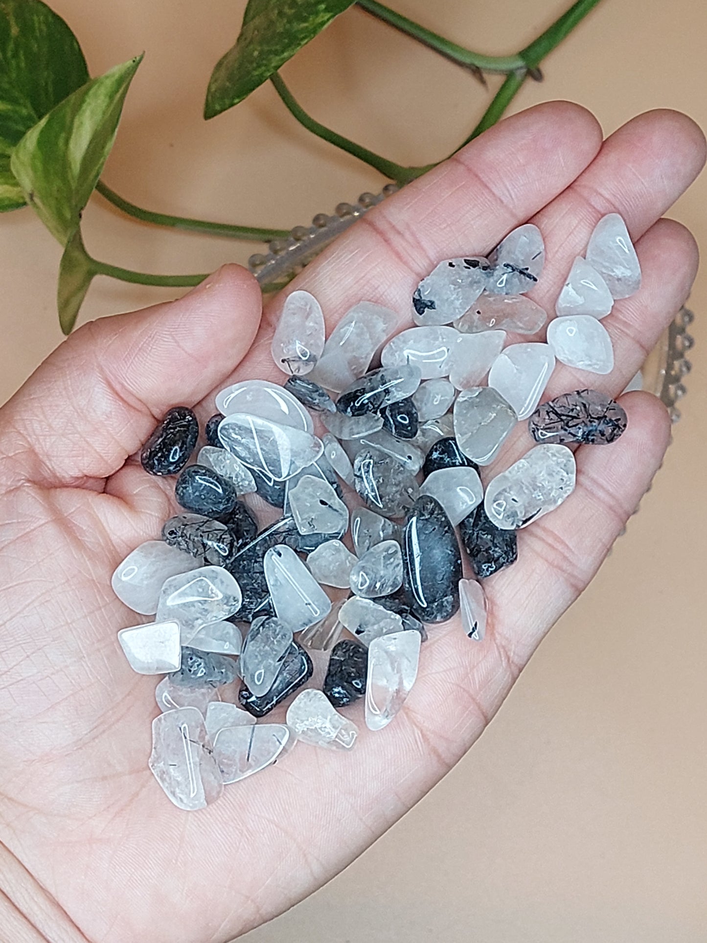 Magnesit, Chrysokoll, Rutil | Kristall Chips M