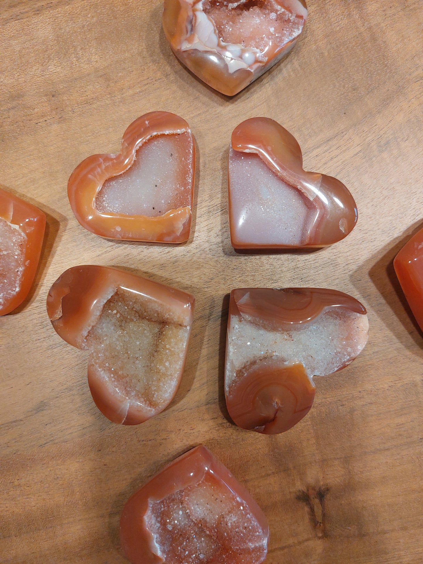 Druzy Karneol Herz