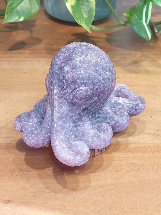 Lepidolith Krake O135