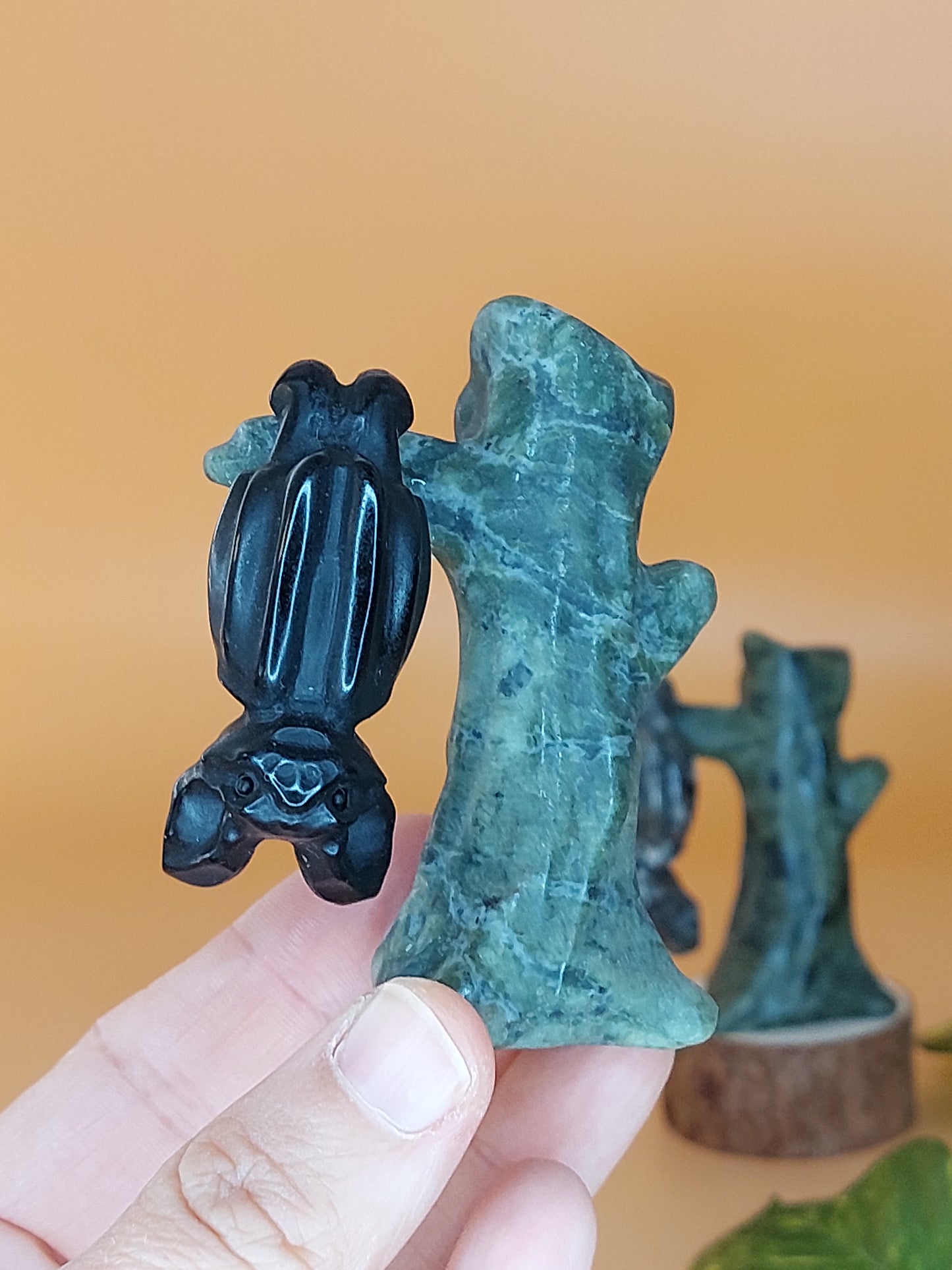 Obsidian Yooperlit Jade Fledermaus