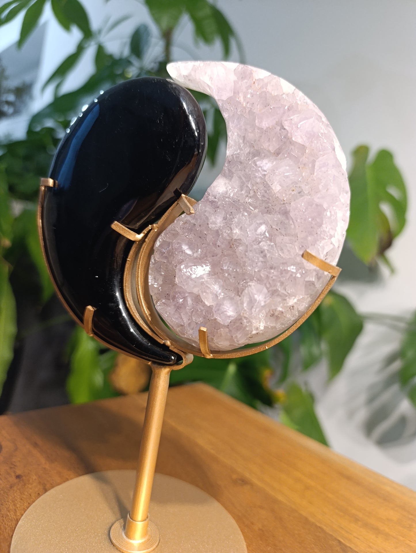 Yin Yang Obsidian & Amethyst YY93