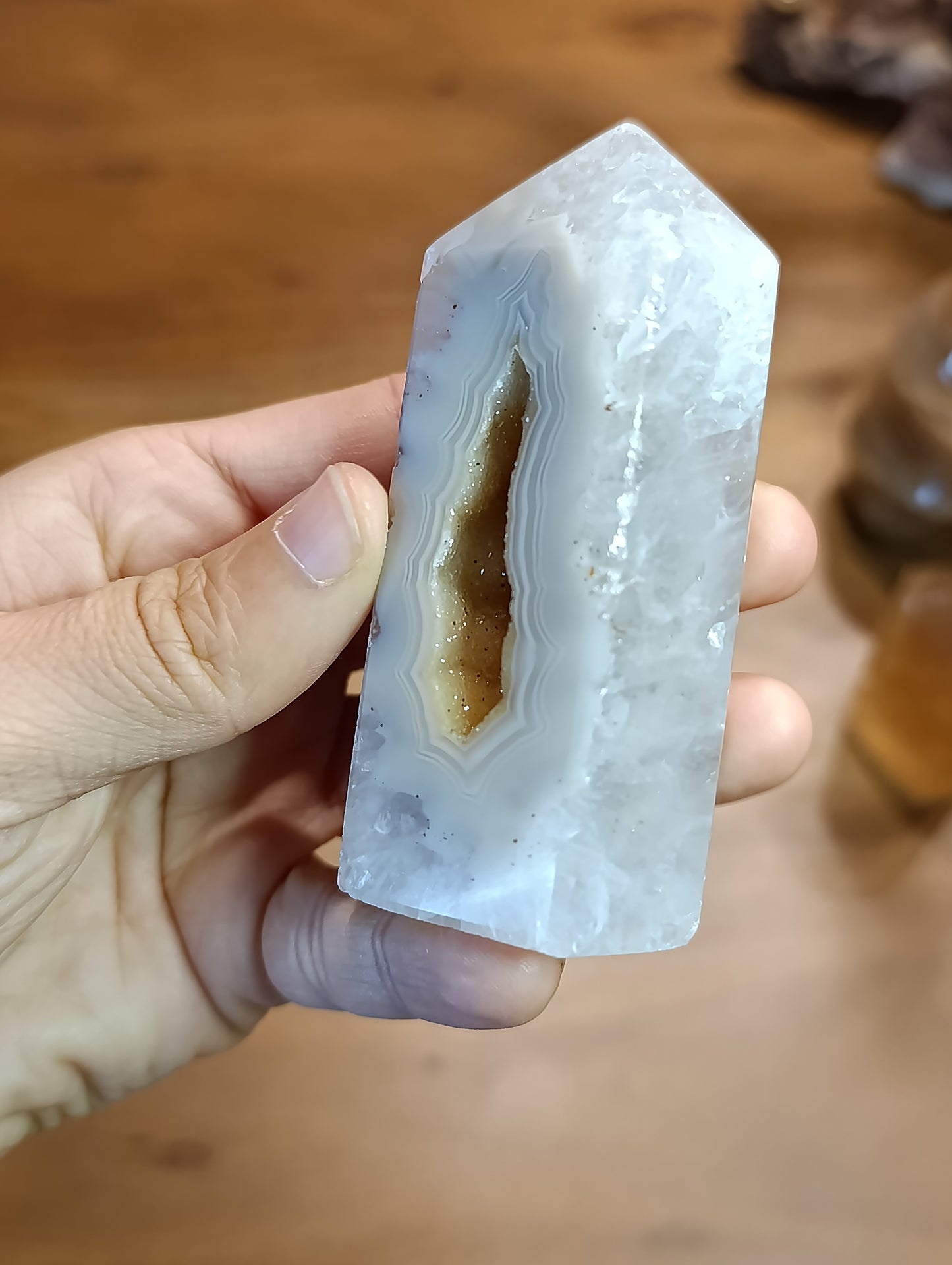 Druzy Achat Turm AT30