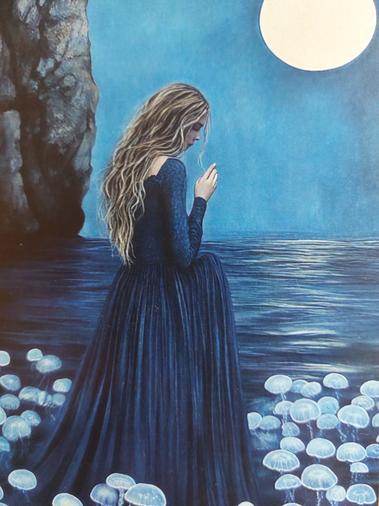 Lady ocean Postkarte