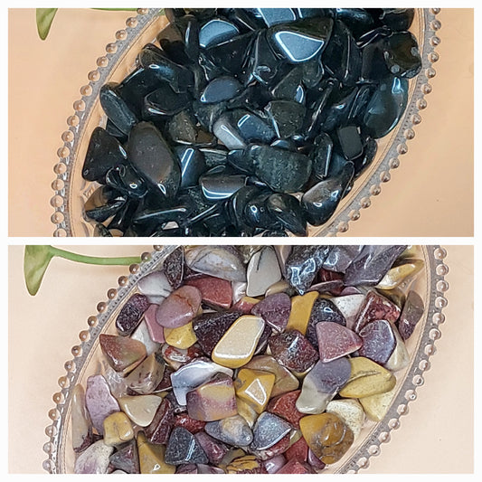 Obsidian, Mookait | Kristall Chips M