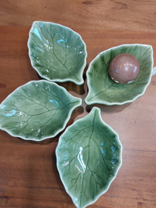 Blatt Schale Keramik