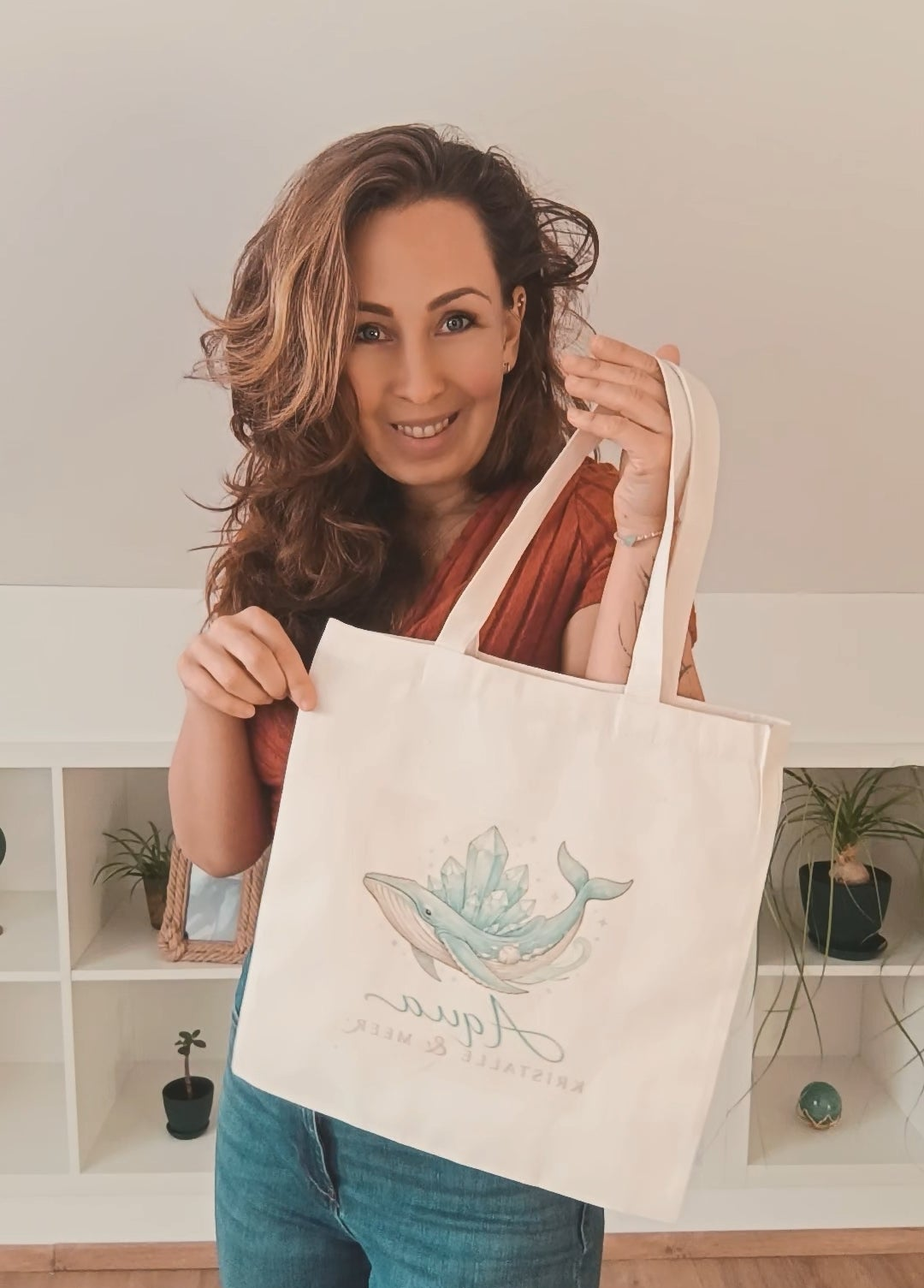 Aqua Jute Tasche