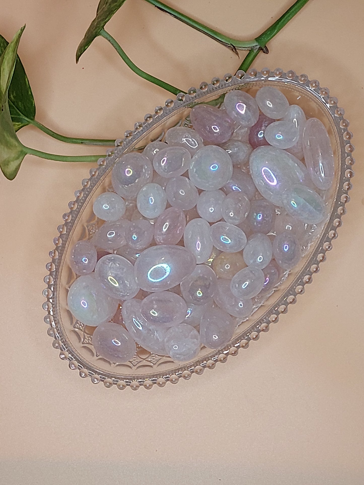 Angel Aura, Regenbogen Obsidian | Trommelstein