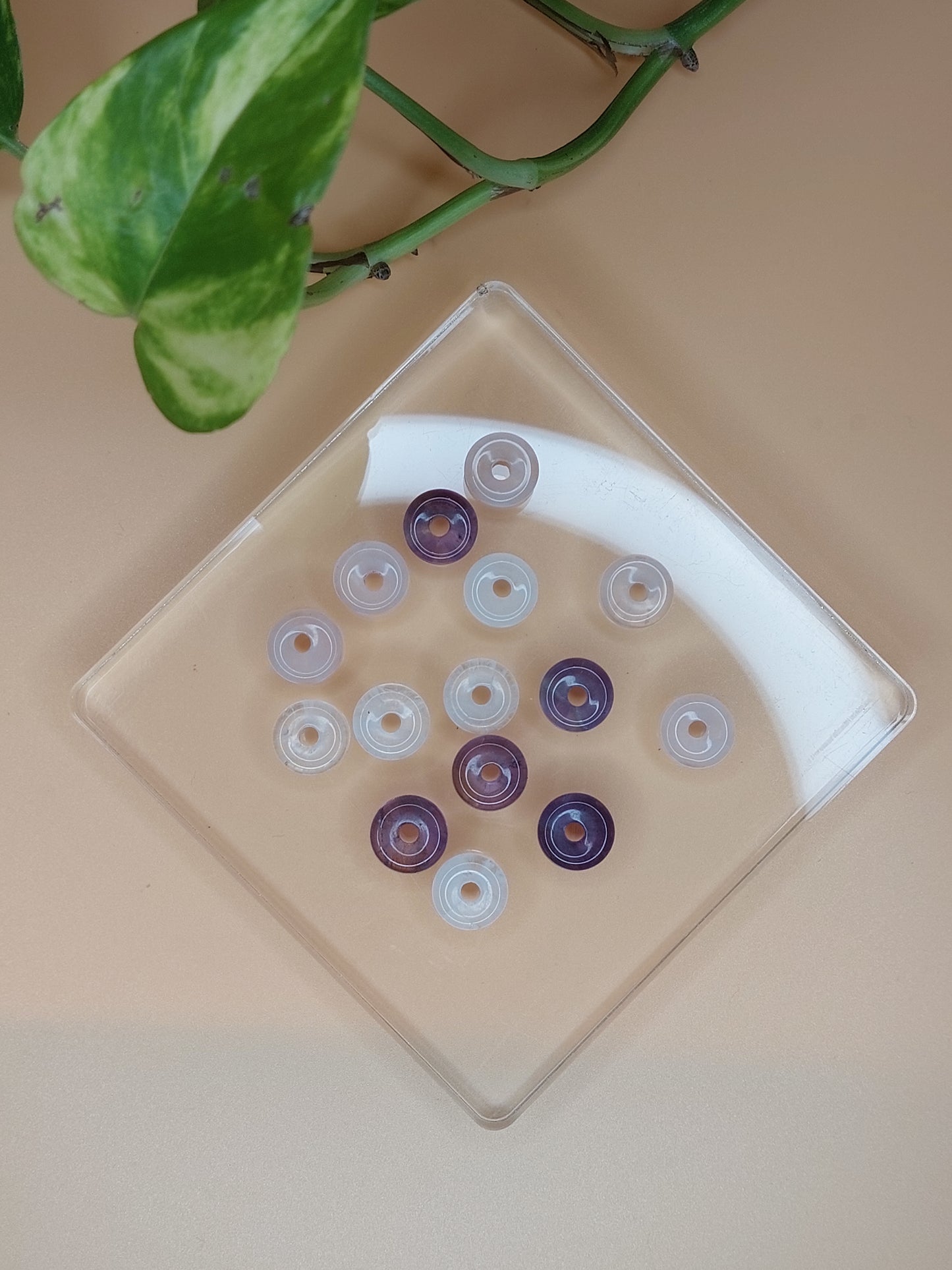 Amethyst, Bergkristall, Rosenquarz | Donut Carving