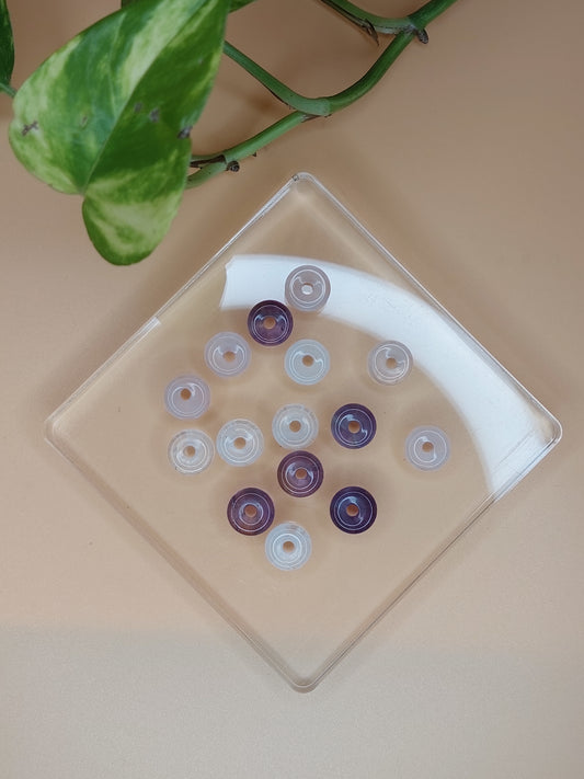 Amethyst, Bergkristall, Rosenquarz | Donut Carving