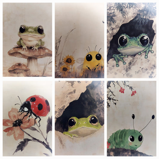 Garten Bewohner Postkarte