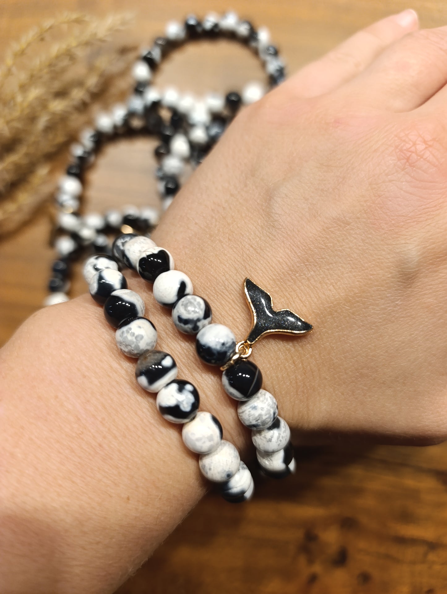 Orca Achat Armband